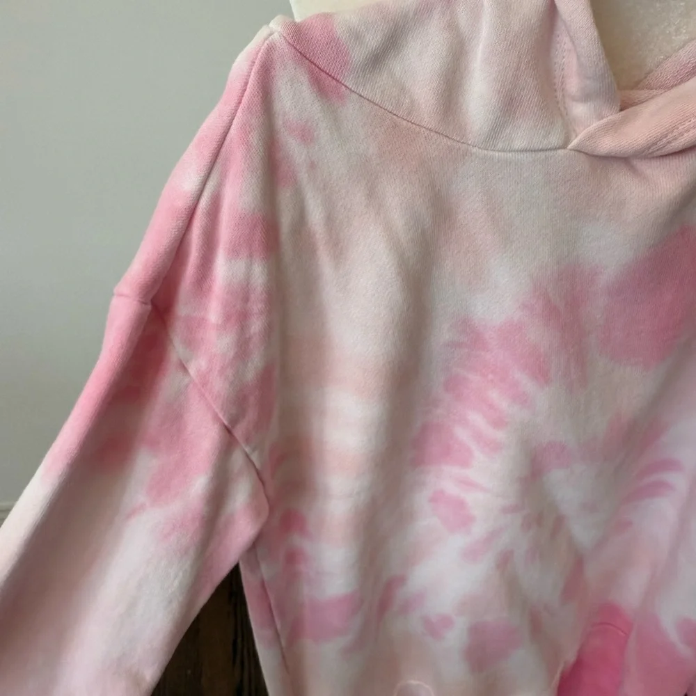 Crewcuts Girls Tie dye Hooded sweater dress